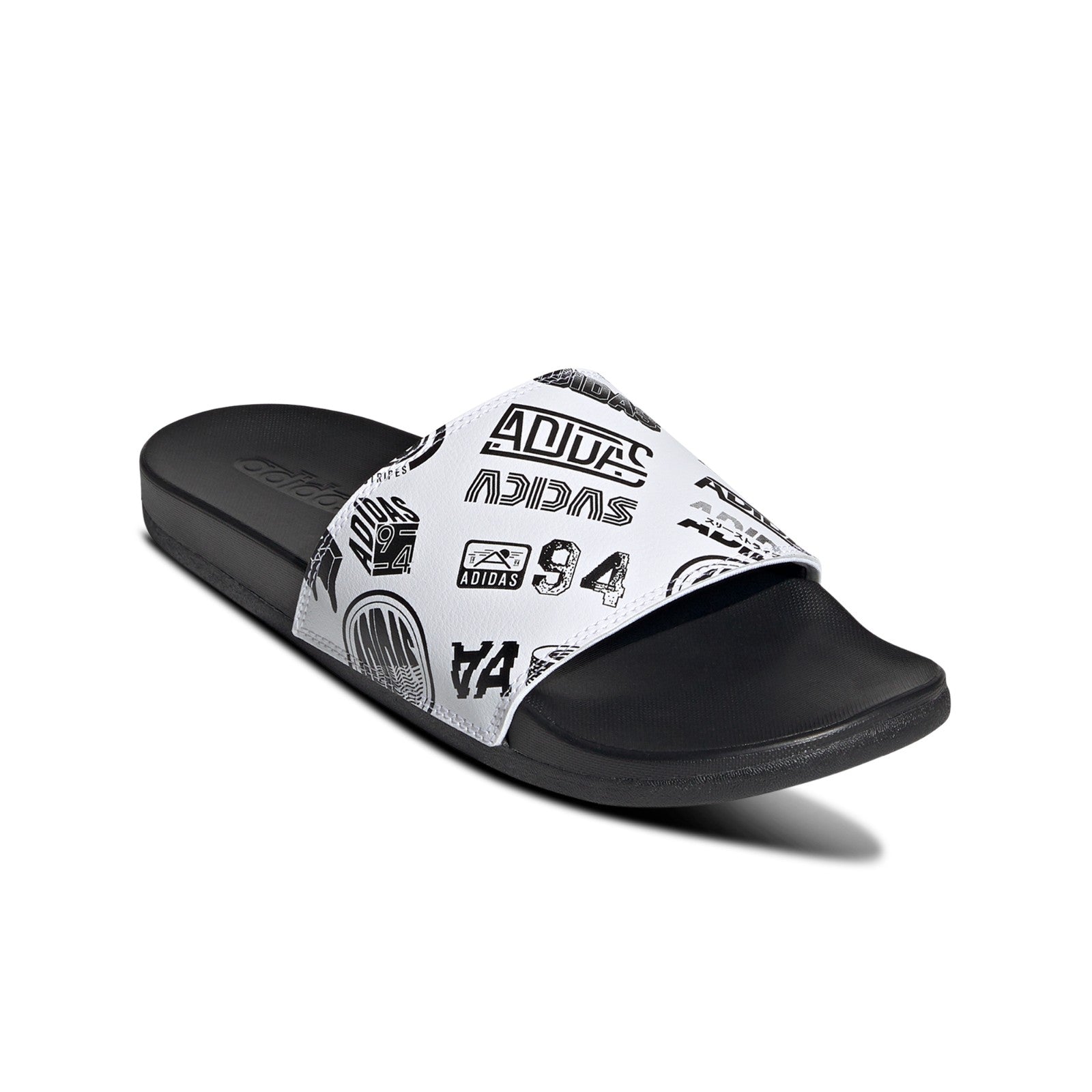 Adidas Originals Men's ADILETTE Slides Black/White 280647 f | eBay